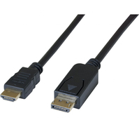 CUC Exertis Connect 128215 câble vidéo et adaptateur 3 m DisplayPort HDMI Noir