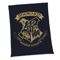 HERDING Harry Potter plaid 150 x 200 cm Polyester Noir, Or