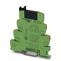 Phoenix Contact PLC-OPT-230UC/ 48DC/100 power relay Zwart, Groen