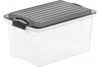 Rotho Compact Rechteckig Box 4,5 l Grau, Transparent