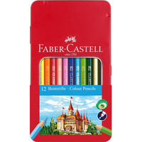 Faber-Castell 115801 Buntstift Blau, Gold, Orange, Pink, Violett, Rot, Gelb