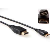 ACT AK3670 cable HDMI 0,5 m HDMI tipo A (Estándar) HDMI Type C (Mini) Negro