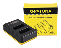 PATONA 181939 Akkuladegerät Batterie für Digitalkamera USB