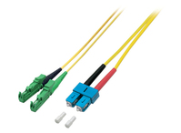 EFB Elektronik O0939.30 Glasvezel kabel 30 m 2x SC 2x E-2000 (LSH) OS2 Geel