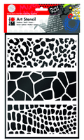 Marabu Art Stencil, DIN A4, "Animal Print Combination"