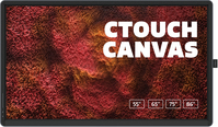 CTOUCH Canvas Computerbildschirm 189,3 cm (74.5") 3840 x 2160 Pixel 4K Ultra HD LCD Touchscreen Schwarz, Grau