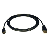 Tripp Lite U030-003 USB kábel 0,91 M USB 2.0 USB A Mini-USB B Fekete