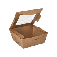 Papstar 87250 wegwerpvoedselverpakking Karton, Polymelkzuur (PLA) Bruin