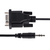 StarTech.com Cable de 1m Serie DB9 a 3,5mm para la Configuración de Dispositivos Serie - Cable RS232 DB9 macho a 3,5 mm para Calibrar Dispositivos a Través de la Toma de Audio