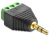 DeLOCK 65419 tussenstuk voor kabels 3.5mm 3p Zwart, Groen, Zilver