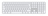 Apple Magic Tastatur Universal USB + Bluetooth AZERTY Französisch Aluminium, Weiß