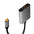 LogiLink CUA0103 tussenstuk voor kabels USB 3.2 Gen1 Type-C HDMI-A Zwart, Grijs