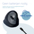 R-Go Tools Ergonomische muis R-Go HE Break met pauzesoftware, small (handlengte ˂165 mm), rechtshandig, 3-in-1 connectie, zwart