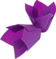 Muffinform Tulpe violett. Boden 50 mm, Höhe 55 mm. Muffin Form TULPE. Farbe: