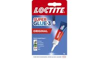 LOCTITE Colle instantanée SUPER GLUE-3 Original, tube de 3 g (56334330)