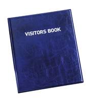 Durable Visitor Book 100 - Leather Look Cover - 100 Name Badge Inserts