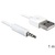 DELOCK kábel USB-A male > Stereo jack 3.5 mm male 4 pin IPod Shuffle 1m