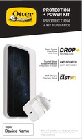OtterBox Protection + Power Kit Apple iPhone SE (2020)/8/7 (React Transparent / Trusted Glass / UK USB-C Wall Charger 20W - Weiß) - Case + Glas + Wall Charger - Bundle