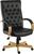 Warwick Noir Bonded Leather Faced Executive Office Chair Black - 6928 -