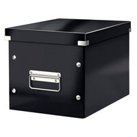 LEITZ Boîte Click & Store WOW cube, format Médium, noir