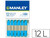 Lapices Cera Manley Unicolor Azul Cobalto Nº 20 Caja de 12