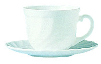 Untertasse 14cm, uni weiß