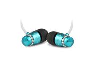 Earphones ICE Collection With Clear Crystals Turquoise