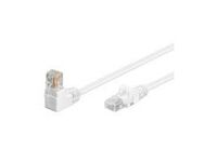 U/UTP CAT5e 10M White PVC Unshielded Network Cable, 90° Angled, PVC, 4x2xAWG 26 CCA, 0.25 Meter Network Cables