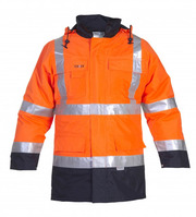 En20471 Parka Apollo Hydrowear Fluor Oranje - Marine Mt M