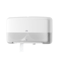 Toilettenpapierspender mini Jumbo Doppelrolle Tork Elevation Weiß (1Stck), Detailansicht