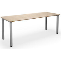 Multifunctionele tafel DUO-U Trend, recht blad, afgeronde hoeken