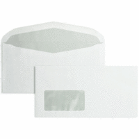 Kuvertierhüllen DIN C6/5 75g/qm gummiert Fenster VE=1000 Stück weiß