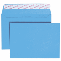 Briefumschläge Color C6 intensiv blau Haftklebung Papier 100 g/qm VE=25 Stück