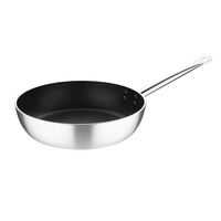 Vogue Platinum Plus Saut� Pan in Silver - Aluminium with Teflon Coating - 320mm