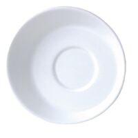Steelite Sheer White Saucers Small 117mm - Microwave Safe - Pack of 12