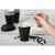 Olympia Takeaway Coffee Cups in Black - Single Wall - 225 ml 8 Oz - 50 pc
