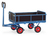 fetra® Handpritschenwagen, Ladefläche 1200 x 800 mm, 4 Bordwände 250/325 mm, Vollgummiräder, Tragkraft 700 kg