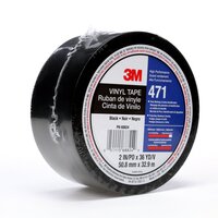 3M™ Weich-PVC-Klebeband 471F, Schwarz, 50 mm x 33 m, 0.14 mm, Einzelverpackt