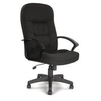 High back executive fabric office chair