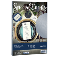 Carta metallizzata Special Events - A4 - 120 gr - argento - Favini - conf. 20 fogli