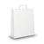 Shopper - maniglia piattina - 26 x 11 x 34,5 cm - carta kraft - bianco - Mainetti Bags - conf. 300 pezzi