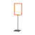 Kundenstopper / Plakat-Tischaufsteller / Plakatständer „Serie N“ | orange ähnl. RAL 2008 DIN A5