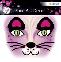 Sticker Face Art Pink Cat HERMA 15310