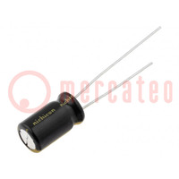 Kondensator: elektrolytisch; THT; 470uF; 25VDC; Ø10x12,5mm; ±20%