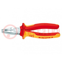 Pliers; insulated,universal; for bending, gripping and cutting