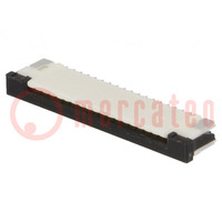 Connector: FFC/FPC; horizontal; PIN: 18; top contacts,ZIF; SMT