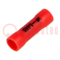 Tip: butt splice; insulated; copper; 0.25÷1.5mm2; Insulation: PVC