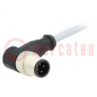 Plug; M12; PIN: 4; male; A code-DeviceNet / CANopen; 0.5m; cables