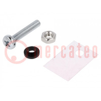 Insulation kit for transistors; TO220