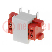 Wire-board; socket; female; PIN: 6; SMT; on PCBs; 30V; 1A; -40÷105°C